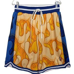 COLLECT SELECT Aaron Kai Warriors swingman blue‎ yellow orange shorts size XL